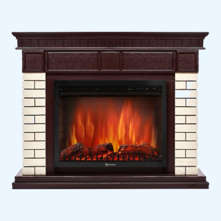 Bricks 30 камень бежевый шпон темный дуб (1202851) Firelight Портал